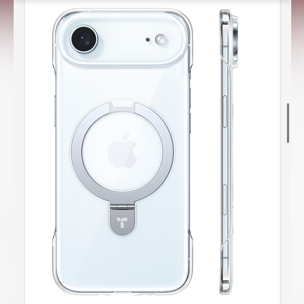 iPhone 17 AIR Protective Case SLIM Magnetic Stand-CLEAR